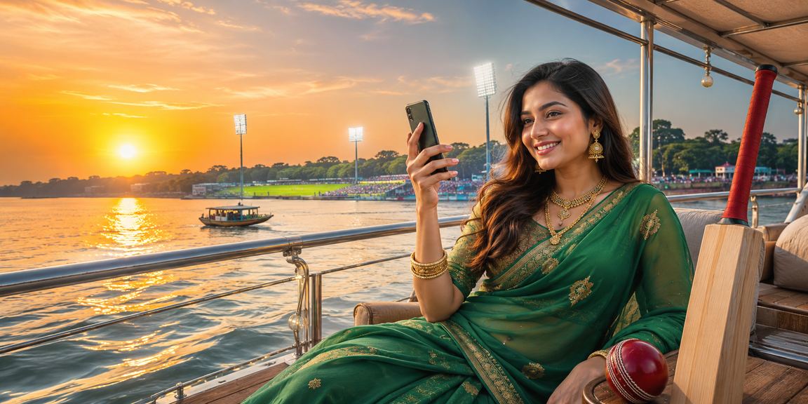 রাজশাহীতে ক্রিকেট বেটিং উপভোগ করছেন একজন নারী ব্যবহারকারী